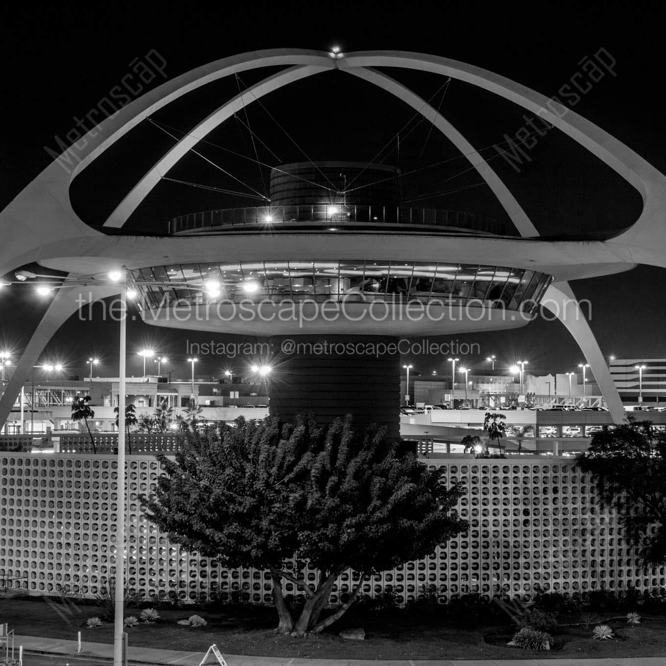 theme building lax Black & White Office Art