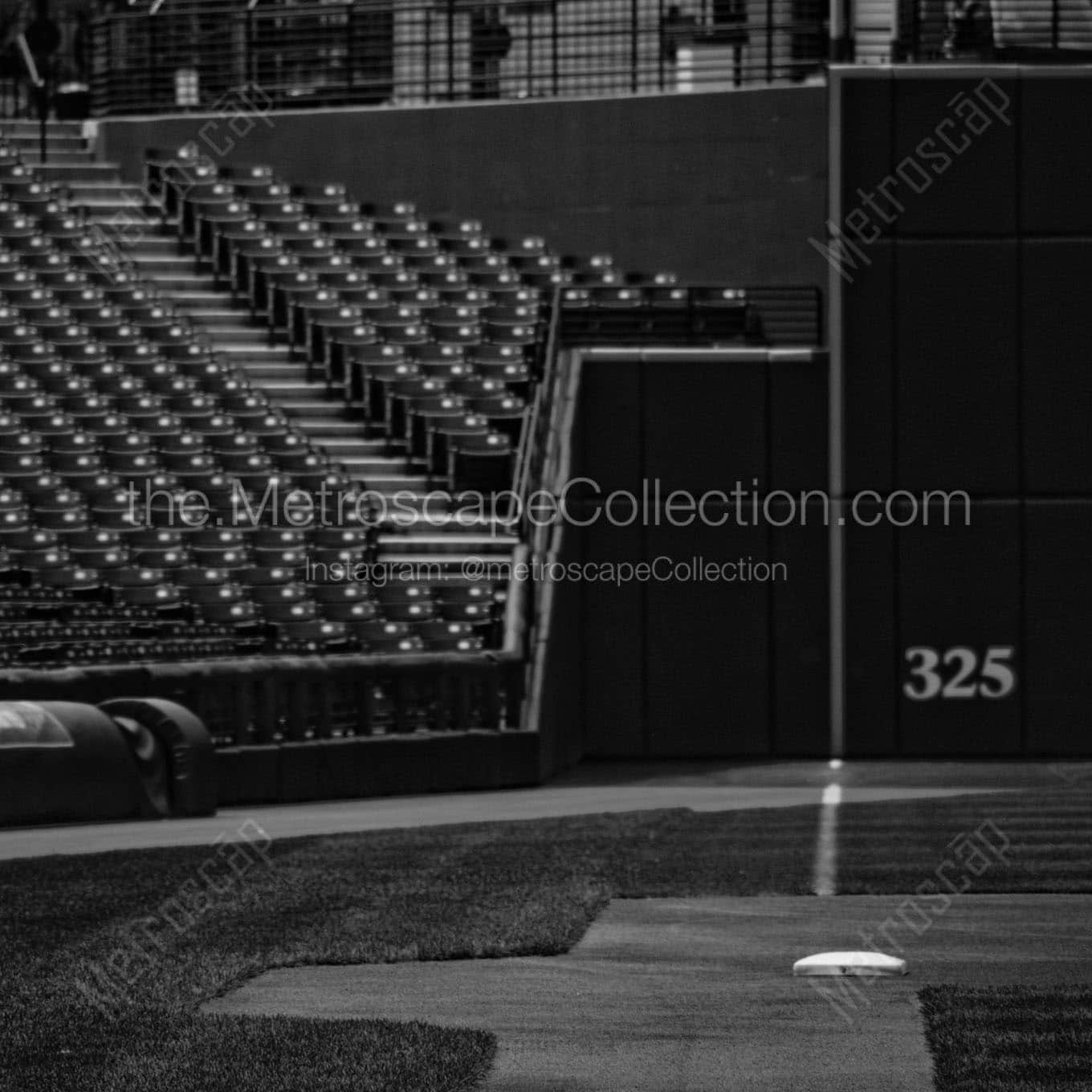 third base line jacobs field Black & White Office Art