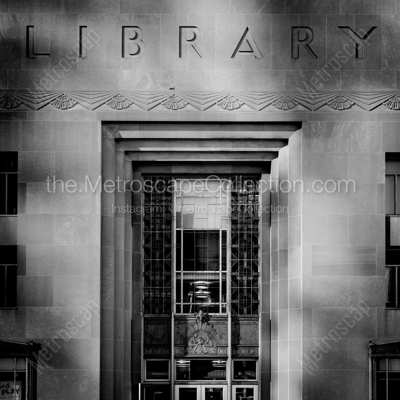 toledo public library Black & White Office Art