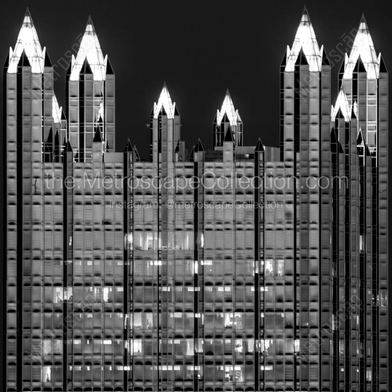 top of ppg building Black & White Office Art