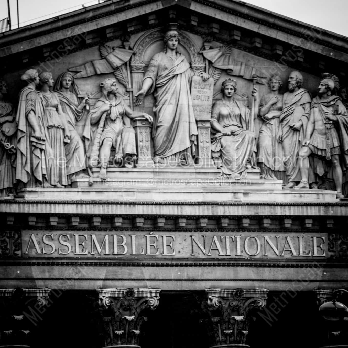 top of assemblee nationale Black & White Office Art