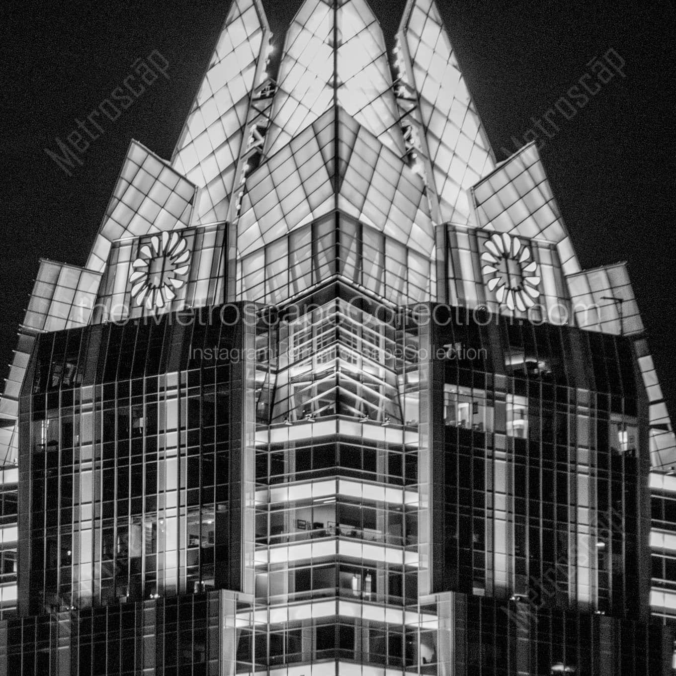 top of frost bank building Black & White Office Art
