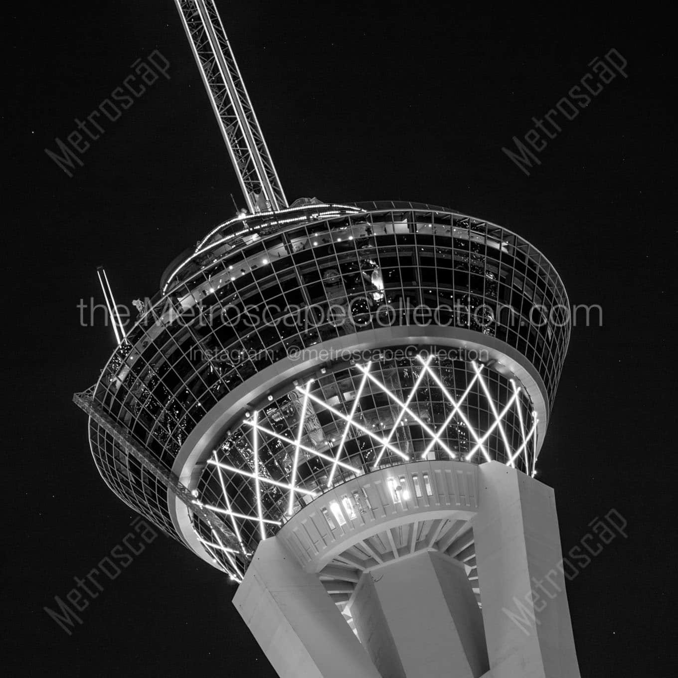 top of stratosphere Black & White Office Art
