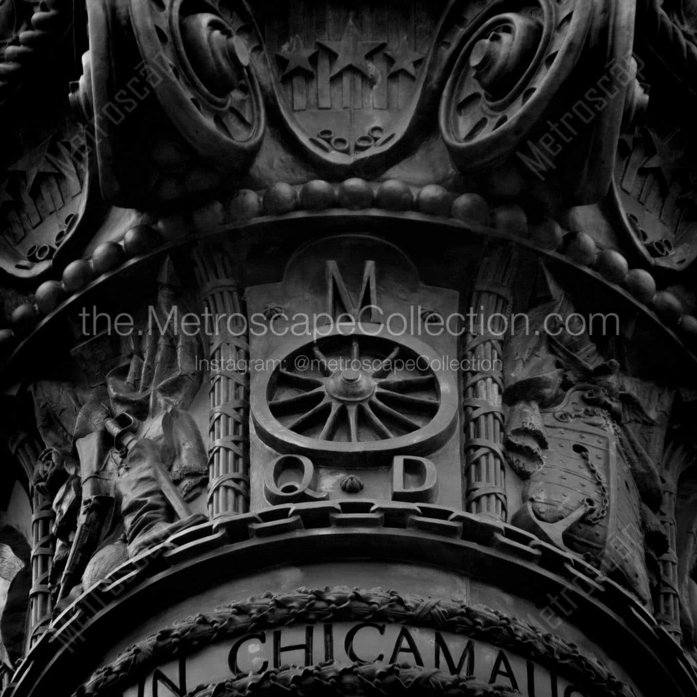 top pedestal soldiers sailors monument Black & White Office Art