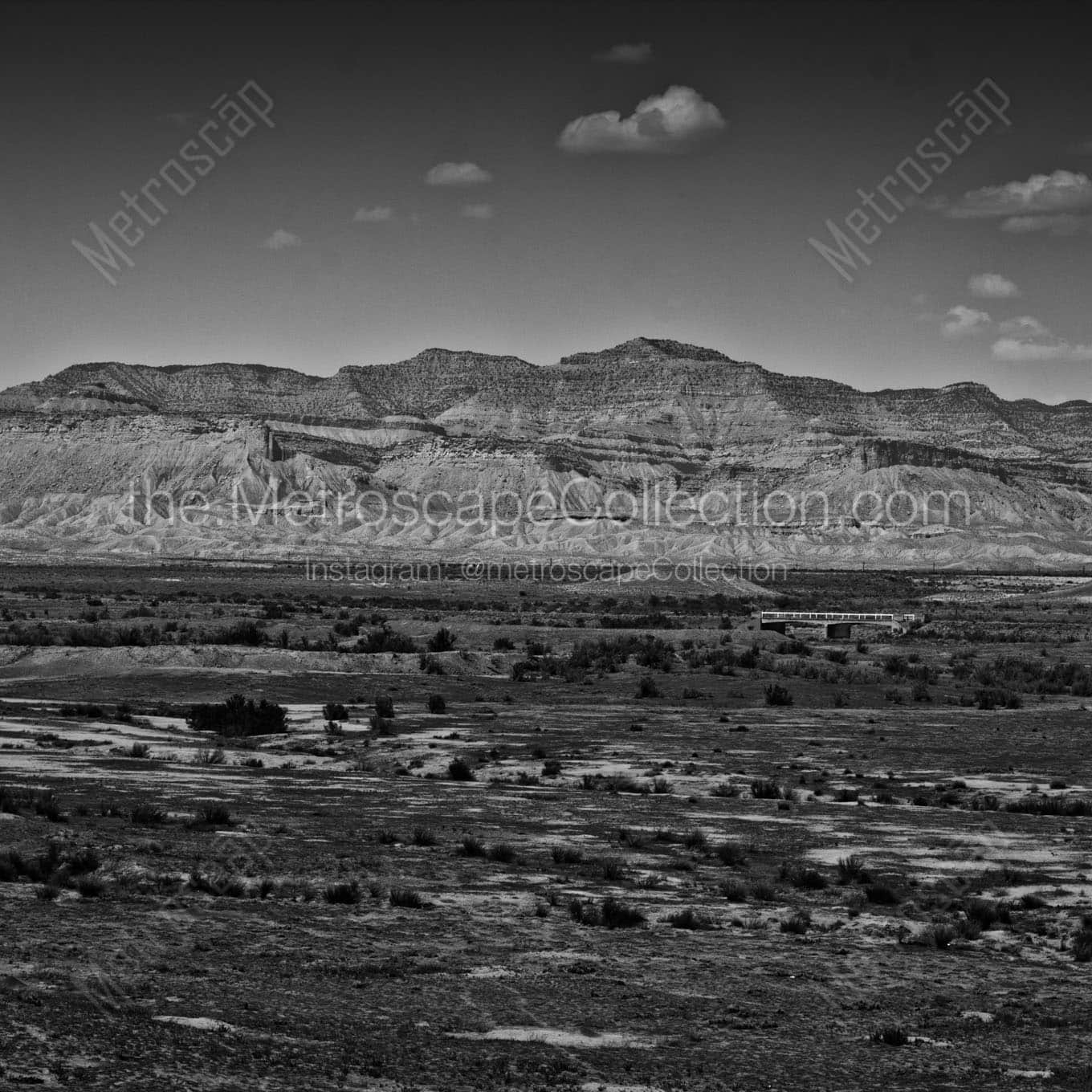 uinta mountains Black & White Office Art