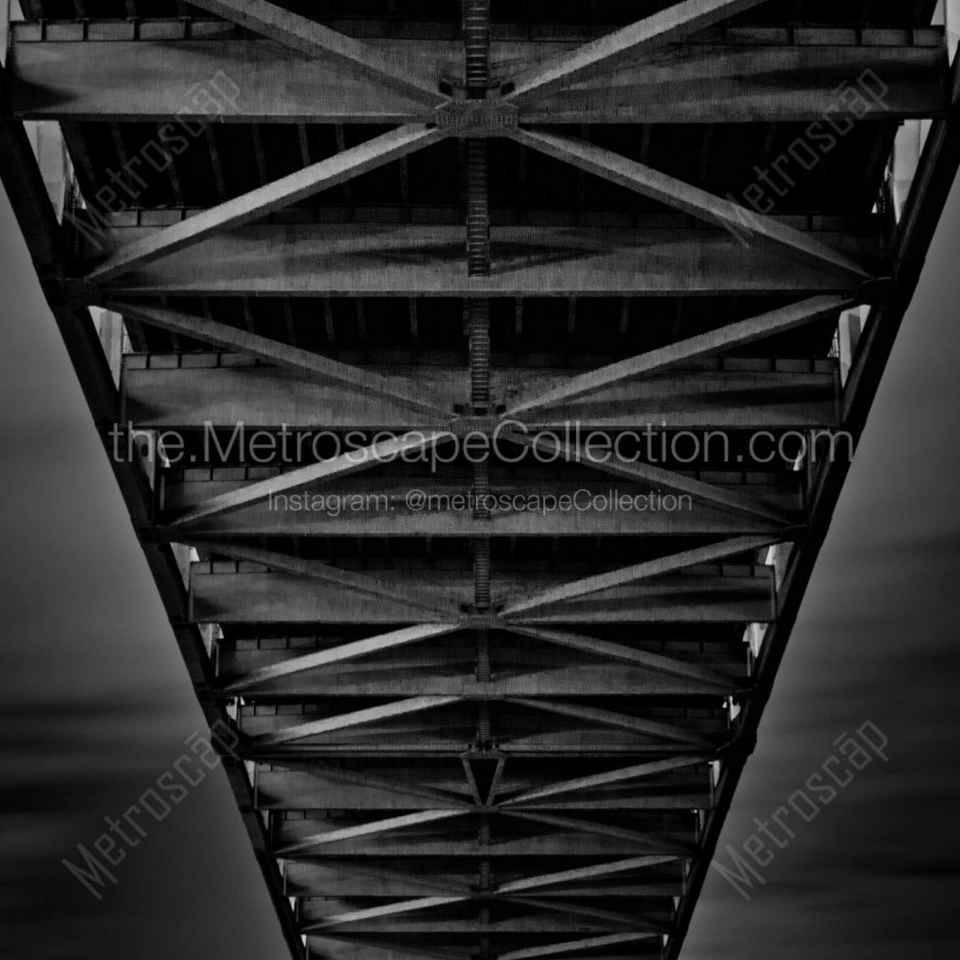 under ponchartrain expressway bridge Black & White Office Art