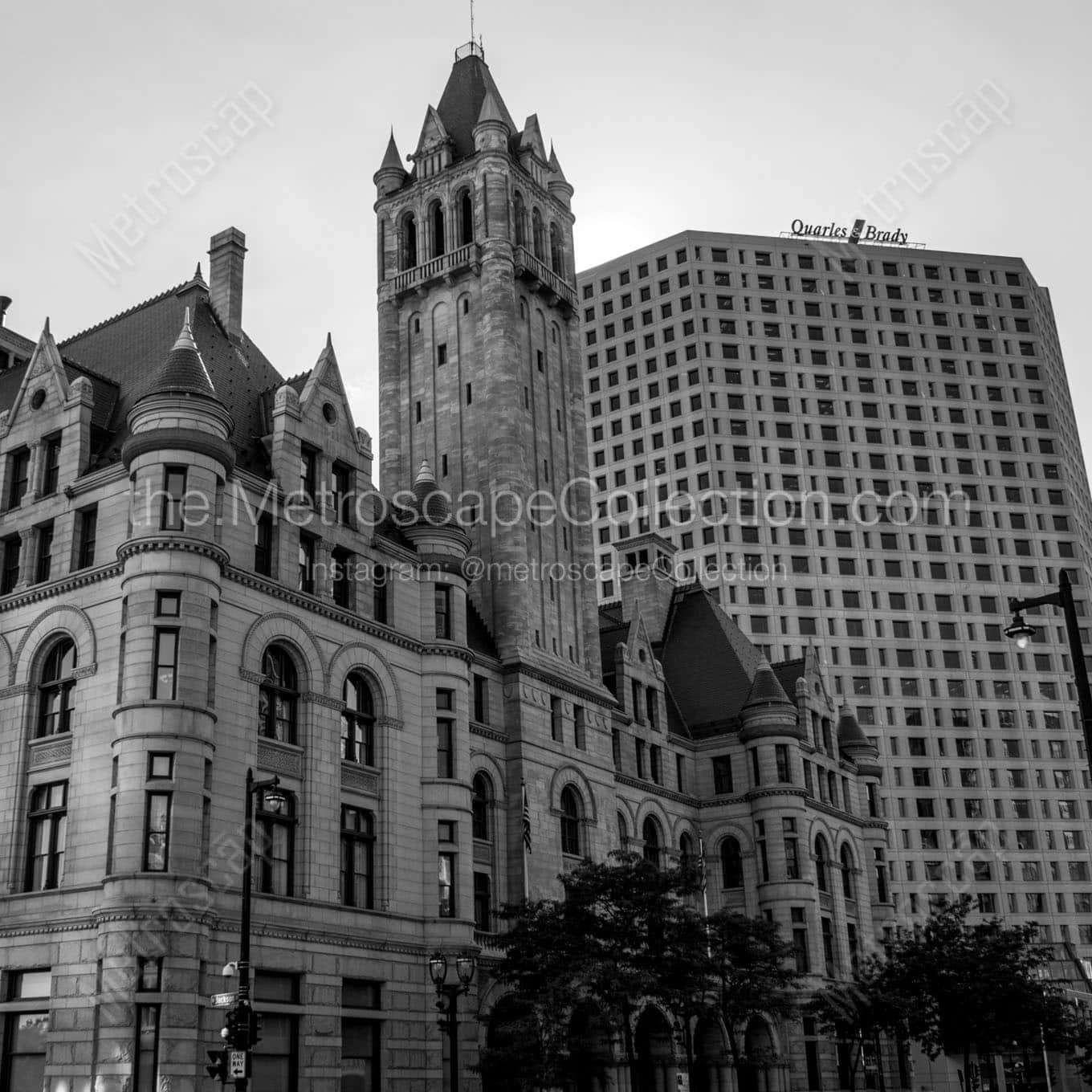 us district court courthouse Black & White Office Art